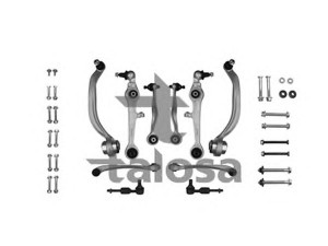 TALOSA 49-03670 pakabos komplektas 
 Ašies montavimas/vairavimo mechanizmas/ratai -> Valdymo svirtis/pasukamosios svirties sujungimas -> Vairo trauklės (valdymo svirtis, išilginis balansyras, diago