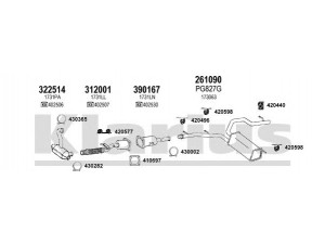 KLARIUS 631151E išmetimo sistema 
 Išmetimo sistema -> Išmetimo sistema, visa