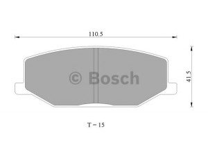 BOSCH 0 986 AB2 003 stabdžių trinkelių rinkinys, diskinis stabdys 
 Techninės priežiūros dalys -> Papildomas remontas
1A01-33-23Z, 1A07 33 23Z, 1V643328Z