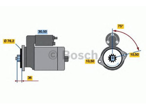 BOSCH 0 986 010 580 starteris 
 Elektros įranga -> Starterio sistema -> Starteris
003 911 023 A, 003 911 023 B, 003 911 023 BX