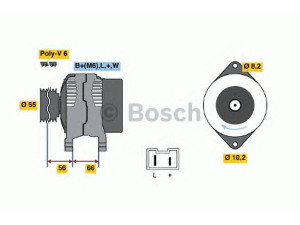 BOSCH 0 986 040 091 kintamosios srovės generatorius 
 Elektros įranga -> Kint. sr. generatorius/dalys -> Kintamosios srovės generatorius
77 00 811 462, 77 00 814 146, 77 00 814 147