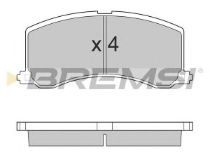 BREMSI BP2684 stabdžių trinkelių rinkinys, diskinis stabdys 
 Techninės priežiūros dalys -> Papildomas remontas
5510161G50000, 5510161G61000, 5510161G62000