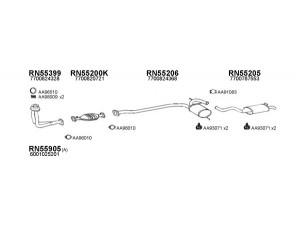 VENEPORTE 550409 išmetimo sistema 
 Išmetimo sistema -> Išmetimo sistema, visa