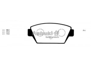 ASHUKI C012-01 stabdžių trinkelių rinkinys, diskinis stabdys 
 Techninės priežiūros dalys -> Papildomas remontas
0 986 491 250/BOSCH, 025 211 2514/MEYLE