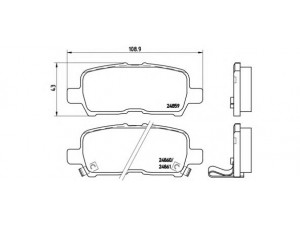 BREMBO P 07 001 stabdžių trinkelių rinkinys, diskinis stabdys 
 Techninės priežiūros dalys -> Papildomas remontas
18048690