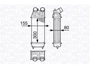 MAGNETI MARELLI 351319202860 tarpinis suslėgto oro aušintuvas, kompresorius 
 Variklis -> Oro tiekimas -> Įkrovos agregatas (turbo/superįkrova) -> Tarpinis suslėgto oro aušintuvas
0384.N8, 0384N8