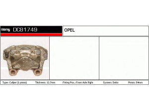 DELCO REMY DC81749 stabdžių apkaba 
 Dviratė transporto priemonės -> Stabdžių sistema -> Stabdžių apkaba / priedai
03487988, 542254