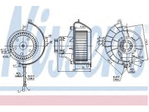 NISSENS 87081 vidaus pūtiklis 
 Šildymas / vėdinimas -> Orpūtė/dalys
1845002, 1845059, 1845099, 1845118