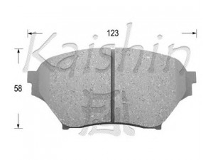 KAISHIN D3116 stabdžių trinkelių rinkinys, diskinis stabdys 
 Techninės priežiūros dalys -> Papildomas remontas
NCY33323Z