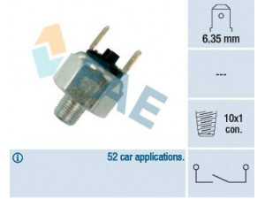 FAE 21020 stabdžių žibinto jungiklis 
 Stabdžių sistema -> Stabdžių žibinto jungiklis
000 545 65 09, 193 595 294, 113 945 515 B