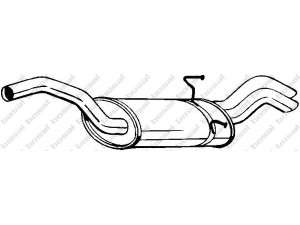 BOSAL 190-301 galinis duslintuvas 
 Išmetimo sistema -> Duslintuvas
1726.J6, 1726.K5, 1726.RL, 1726.V4