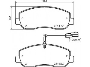 HELLA 8DB 355 015-291 stabdžių trinkelių rinkinys, diskinis stabdys 
 Techninės priežiūros dalys -> Papildomas remontas
4106000Q0L, 4419950, 93167551, 410604386R