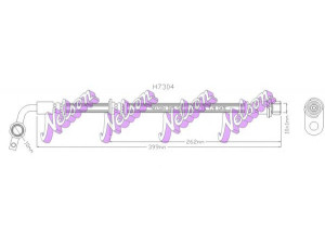 Brovex-Nelson H7304 stabdžių žarnelė 
 Stabdžių sistema -> Stabdžių žarnelės
9094702A27, 9094702F29, 9094702A27