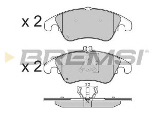 BREMSI BP3515 stabdžių trinkelių rinkinys, diskinis stabdys
4G0698151, 4G0698151D, 4G0698151L