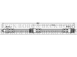 BORG & BECK BBH7114 stabdžių žarnelė 
 Stabdžių sistema -> Stabdžių žarnelės
4650B135, MR955329, 4544201926