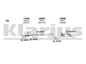 KLARIUS 930329E išmetimo sistema 
 Išmetimo sistema -> Išmetimo sistema, visa