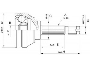 OPEN PARTS CVJ5001.10 jungčių komplektas, kardaninis velenas 
 Ratų pavara -> Sujungimai/komplektas
0004087120, 0004247399, 0004308412