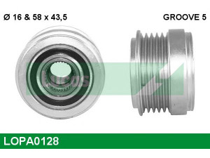 LUCAS ENGINE DRIVE LOPA0128 laisvos eigos sankaba, kint. sr. generatorius 
 Diržinė pavara -> Laisvos eigos sankaba, kint. sr. generatorius
1204412, 93170214