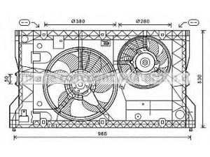 AVA QUALITY COOLING OL7588 ventiliatorius, radiatoriaus 
 Aušinimo sistema -> Oro aušinimas
4403573, 4501135