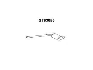 VENEPORTE ST63055 vidurinis duslintuvas 
 Išmetimo sistema -> Duslintuvas
1L0253409AC, 1L0253409D, 1L0253409M