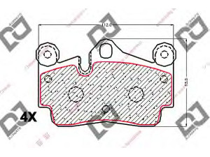 DJ PARTS BP1911 stabdžių trinkelių rinkinys, diskinis stabdys 
 Techninės priežiūros dalys -> Papildomas remontas
7L0698451B, 95535293900, 95535293901
