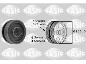 SASIC 9001808 skriemulys, alkūninis velenas 
 Diržinė pavara -> Dirželio skriemulys
11237793882, 11237805696