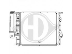 DIEDERICHS 8102188 radiatorius, variklio aušinimas 
 Aušinimo sistema -> Radiatorius/alyvos aušintuvas -> Radiatorius/dalys
1427153, 1432819, 17101432819, 17111427153