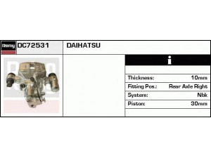 DELCO REMY DC72531 stabdžių apkaba 
 Dviratė transporto priemonės -> Stabdžių sistema -> Stabdžių apkaba / priedai
47830-87101-000