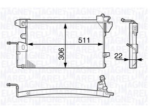 MAGNETI MARELLI 350203725000 kondensatorius, oro kondicionierius 
 Oro kondicionavimas -> Kondensatorius
1 005 856, 1005856, 6 877 173, 6877173