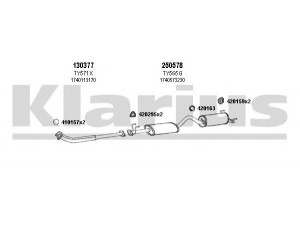 KLARIUS 900473E išmetimo sistema 
 Išmetimo sistema -> Išmetimo sistema, visa