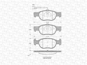 MAGNETI MARELLI 363702160340 stabdžių trinkelių rinkinys, diskinis stabdys 
 Techninės priežiūros dalys -> Papildomas remontas
0009947776, 9947118, 9947629, 9947776