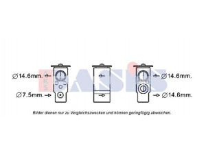 AKS DASIS 840266N išsiplėtimo vožtuvas, oro kondicionavimas
976044F100, 976044F101