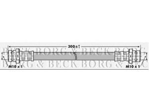 BORG & BECK BBH6825 stabdžių žarnelė 
 Stabdžių sistema -> Stabdžių žarnelės
47 01 124, 4701124, 9206 661, 9206661