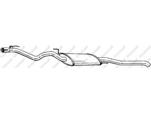 BOSAL 285-703 galinis duslintuvas 
 Išmetimo sistema -> Duslintuvas
1H5 253 609 L, 1H5 253 609 S, JZW 253 609