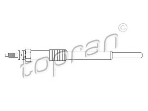 TOPRAN 721 402 kaitinimo žvakė 
 Kibirkšties / kaitinamasis uždegimas -> Kaitinimo kaištis
9651583680, 5960 64, 5960 65, 5960 F4