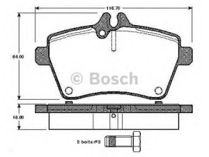 BOSCH 0 986 TB2 898 stabdžių trinkelių rinkinys, diskinis stabdys 
 Techninės priežiūros dalys -> Papildomas remontas
169 420 02 20, 169 420 03 20, 169 420 07 20