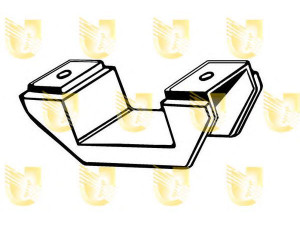 UNIGOM 390010 tvirtinimas, lakštinė lingė 
 Pakaba -> Lakštinė spyruoklinė pakaba
4313195