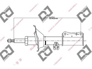 DJ PARTS DS2217GS amortizatorius 
 Pakaba -> Amortizatorius
LA0134900C, LA2534900, LB4834900P