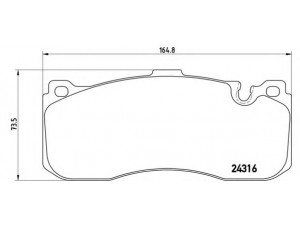 BREMBO P 06 041 stabdžių trinkelių rinkinys, diskinis stabdys 
 Techninės priežiūros dalys -> Papildomas remontas
34116786044, 34116797860, 34106860642