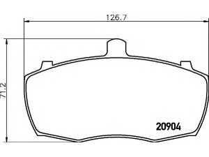 HELLA 8DB 355 005-851 stabdžių trinkelių rinkinys, diskinis stabdys 
 Techninės priežiūros dalys -> Papildomas remontas
GBP272, RTC3348, STC2950