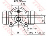 TRW BWH159 rato stabdžių cilindras 
 Stabdžių sistema -> Ratų cilindrai
4322010, 4374060, 4394466, 790665