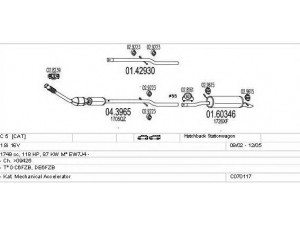 MTS C070117001042 išmetimo sistema 
 Išmetimo sistema -> Išmetimo sistema, visa