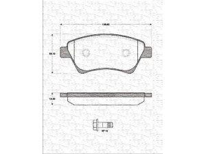 MAGNETI MARELLI 363702161245 stabdžių trinkelių rinkinys, diskinis stabdys 
 Techninės priežiūros dalys -> Papildomas remontas
770120672, 7701207672, 04465-13020