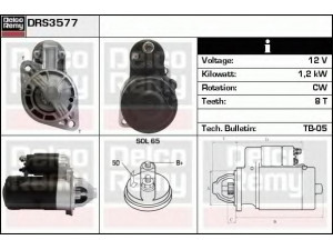 DELCO REMY DRS3577 starteris 
 Elektros įranga -> Starterio sistema -> Starteris
36100-23100, 36100-23150, 36100-23160
