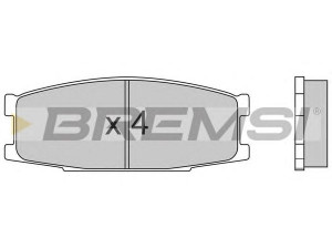 BREMSI BP2434 stabdžių trinkelių rinkinys, diskinis stabdys 
 Techninės priežiūros dalys -> Papildomas remontas
MB295549, MB295690, MB295822, MB295878