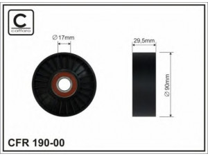 CAFFARO 190-00 kreipiantysis skriemulys, V formos rumbuotas diržas 
 Diržinė pavara -> V formos rumbuotas diržas/komplektas -> Laisvasis/kreipiamasis skriemulys
7700742976