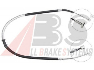 A.B.S. K17437 trosas, stovėjimo stabdys 
 Stabdžių sistema -> Valdymo svirtys/trosai
60654885
