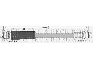 BORG & BECK BBH6966 stabdžių žarnelė 
 Stabdžių sistema -> Stabdžių žarnelės
1207358, 1213135, 1426700, 2N112282AC