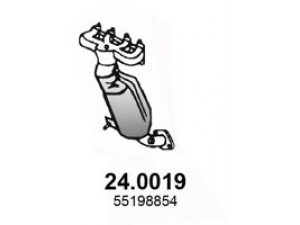ASSO 24.0019 katalizatoriaus keitiklis 
 Išmetimo sistema -> Katalizatoriaus keitiklis
55183102, 55189617, 55198853, 55198854
