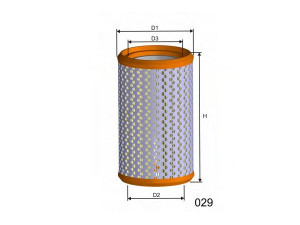 MISFAT R081A oro filtras 
 Techninės priežiūros dalys -> Techninės priežiūros intervalai
1902486, 1908112